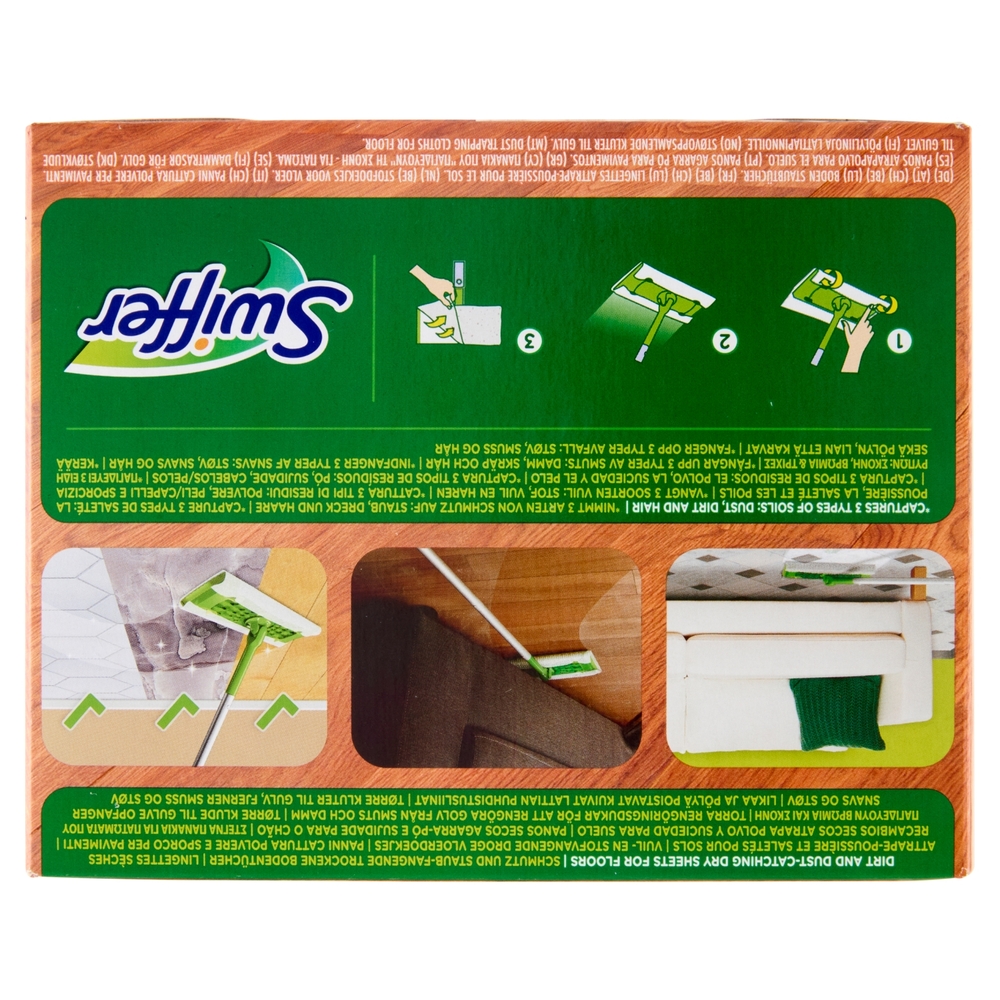 Swiffer Panni Catturapolvere per Scopa Swiffer Legno & Parquet - Ricarica 36 Panni